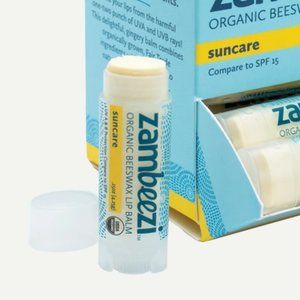 Lot of 6 Suncare all natural beeswax lip balm by Zambeezi (SPF 15)